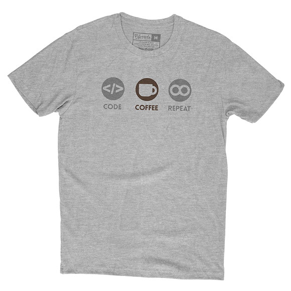 T-Shirt Code Life Gray